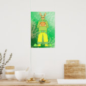 Gelukkig Konijn Poster (Keuken)