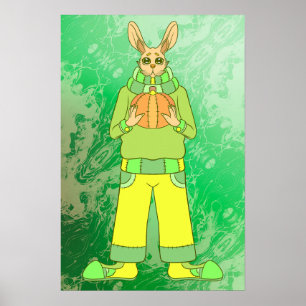 Gelukkig Konijn Poster