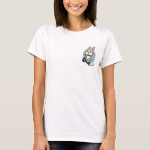Gelukkig Konijn Rijden T-shirt