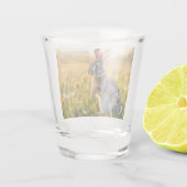 Gelukkig Konijnenpoot Shot Glas (Achterkant)