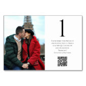 Gelukkig Koppel Foto Delen QR Code Kaart (Achterkant)
