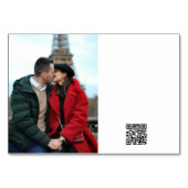 Gelukkig Koppel Foto Delen QR Code Kaart (Achterkant)