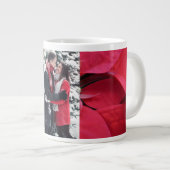Gelukkig Koppel Jumbo Poinsettia Mok (Voorkant rechts)