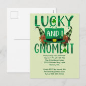 Gelukkig krijg ik het uit de patricks-partij halen feestdagenkaart (Voorkant / Achterkant)