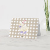 Gelukkig kuiken verjaardagsfeestje dank je bedankkaart (Achterkant)