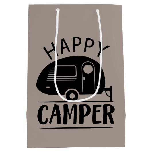 Gelukkig kunstfeest in Camper Medium Cadeauzakje (Achterkant)