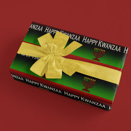 Gelukkig Kwanzaa Kaarsen Inpakpapier