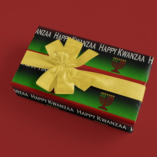 Gelukkig Kwanzaa Kaarsen Inpakpapier