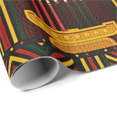 Gelukkig Kwanzaa PopArt Cadeaupapier (Rol Hoek)