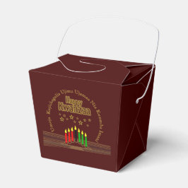 Gelukkig Kwanzaa Zeven Principes Overeenkomen Bedankdoosjes