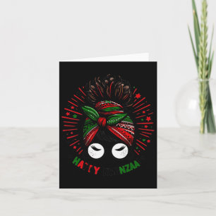Gelukkig Kwanzaa Zeven Principes Van Kwanzaa Romme Kaart