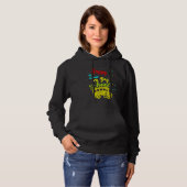 Gelukkig laatste dag schoolbus-lerarenstudie hoodie (Voorkant volledig)