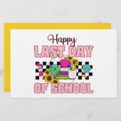 Gelukkig laatste dag van de School Briefpapier (Voorkant / Achterkant)