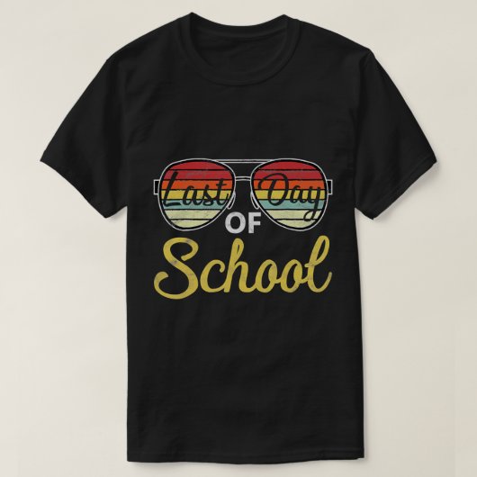 Gelukkig Laatste Dag van de School Einde van het J T-shirt (Design voorkant)
