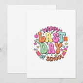 Gelukkig laatste dag van de School Kaart (Voorkant / Achterkant)