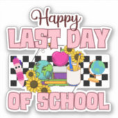 Gelukkig laatste dag van de School Sticker (Voorkant)