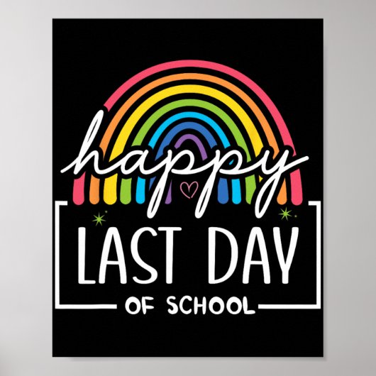 Gelukkig laatste dag van het Kinder Afstuderen van Poster (Voorkant)