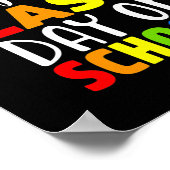 Gelukkig Laatste dag van schoolleraar-leerling-oud Poster (Hoek)