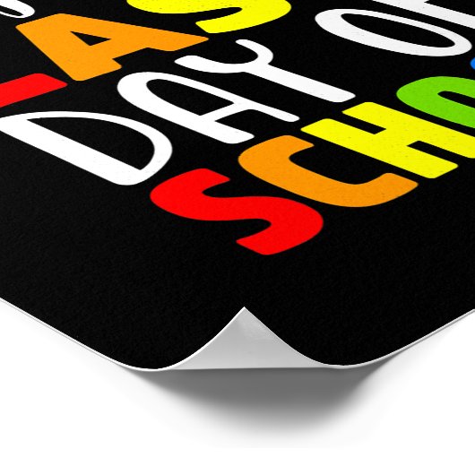 Gelukkig Laatste dag van schoolleraar-leerling-oud Poster (Hoek)