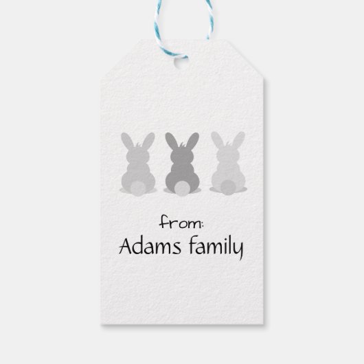 Gelukkig label voor e-mailcadeau cadeaulabel (Achterkant)