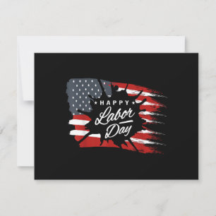Gelukkig Labor Day-cadeau Amerikaanse vlag Save The Date