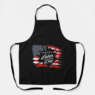 Gelukkig Labor Day-cadeau Amerikaanse vlag Schort