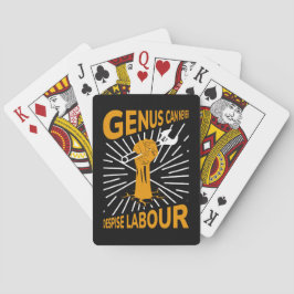 Gelukkig Labor Day-weekend Pokerkaarten