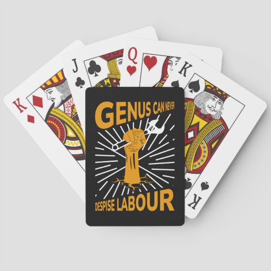 Gelukkig Labor Day-weekend Pokerkaarten (Achterkant)