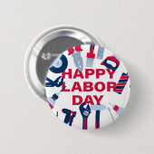 Gelukkig Labor Day-weekend Ronde Button 5,7 Cm (Voorkant /achterkant)