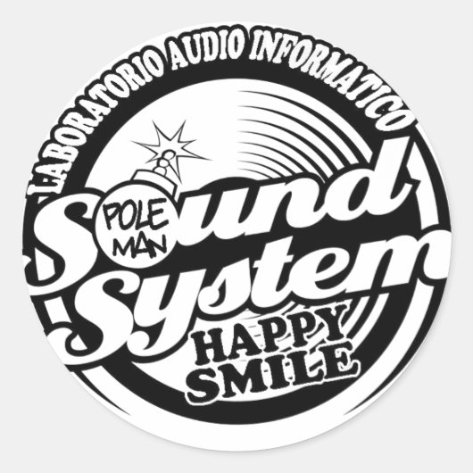 Gelukkig Lach Sticker (Voorkant)
