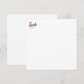 Gelukkig Lachen Kaart (Voorkant / Achterkant)