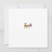 Gelukkig Lachen Kaart (Achterkant)