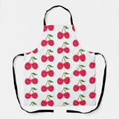 Gelukkig Lachende Kawaii Kersen Fruit Schort (Voorkant)
