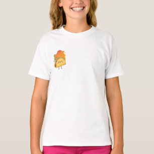 Gelukkig Lachende Taco Karakter Illustratie T-shirt