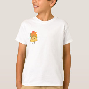 Gelukkig Lachende Taco Karakter Illustratie T-shirt