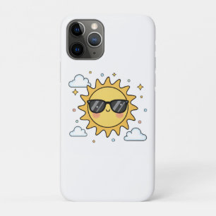 Gelukkig Lachende Zon Cartoon - Minimalistische Ka Case-Mate iPhone Case