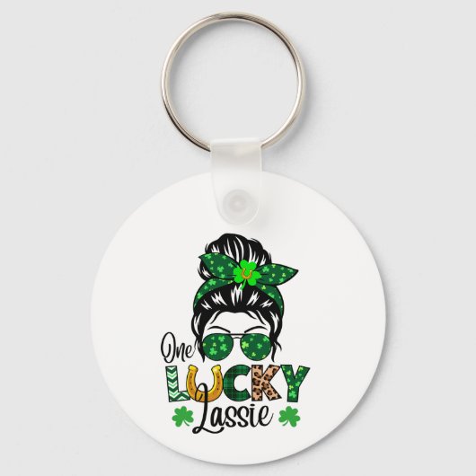 Gelukkig Lassie St. Paddy's Sleutelhanger (Voorkant)