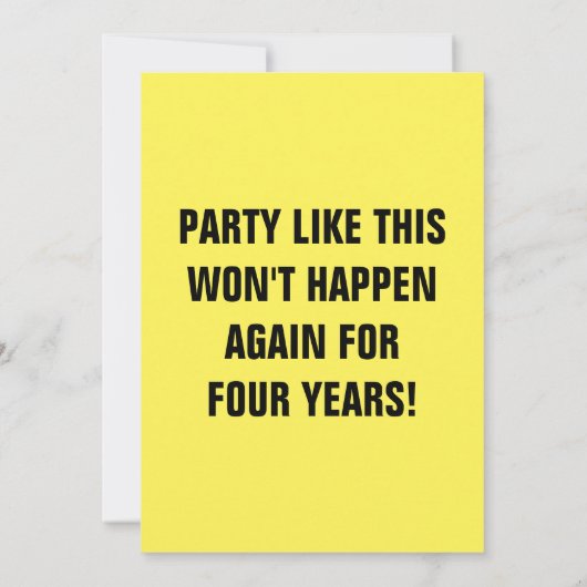 Gelukkig Leap Year! | U past de tekst aan (Achterkant)