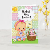 Gelukkig Lente Baby Kaart (Gele Bloem)