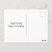 Gelukkig Lentebloementuin  Briefkaart (Achterkant)