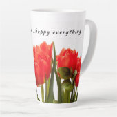 Gelukkig Lenterood Tulp Bloem Latte Mok (Rechterhoek)