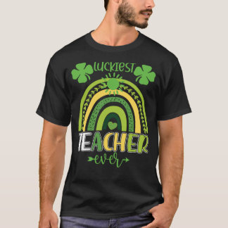 Gelukkig leraar in het Saint Patricks Day Irish Sh T-shirt