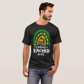 Gelukkig leraar ooit regenboogstrik St Patricks Da T-shirt (Voorkant volledig)
