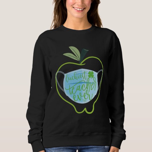 Gelukkig leraar over Happy Saint Patrick's Day Fa Trui (Voorkant)