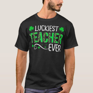 Gelukkig leraar over Happy St Patrick's Day Teach T-shirt