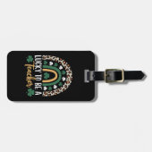 Gelukkig leraar Rainbow St Patrick's Day te zijn Bagagelabel (Voorkant horizontaal)