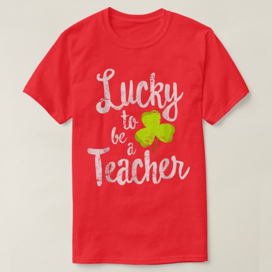 Gelukkig leraar St Patrick's Day School T-shirt (Design voorkant)