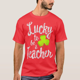 Gelukkig leraar St Patrick's Day School T-shirt