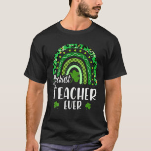 Gelukkig leraar-ver-regenboogleraar St Patrick's T-shirt