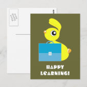 Gelukkig Lerende Ansichtkaart Briefkaart (Voorkant / Achterkant)